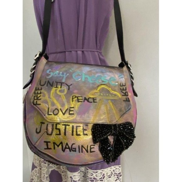 rag and bone customized multicolor leather shoulde - Picture 2 of 12